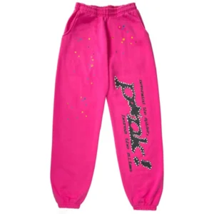 Sp5der Classic Sweatpants Pink