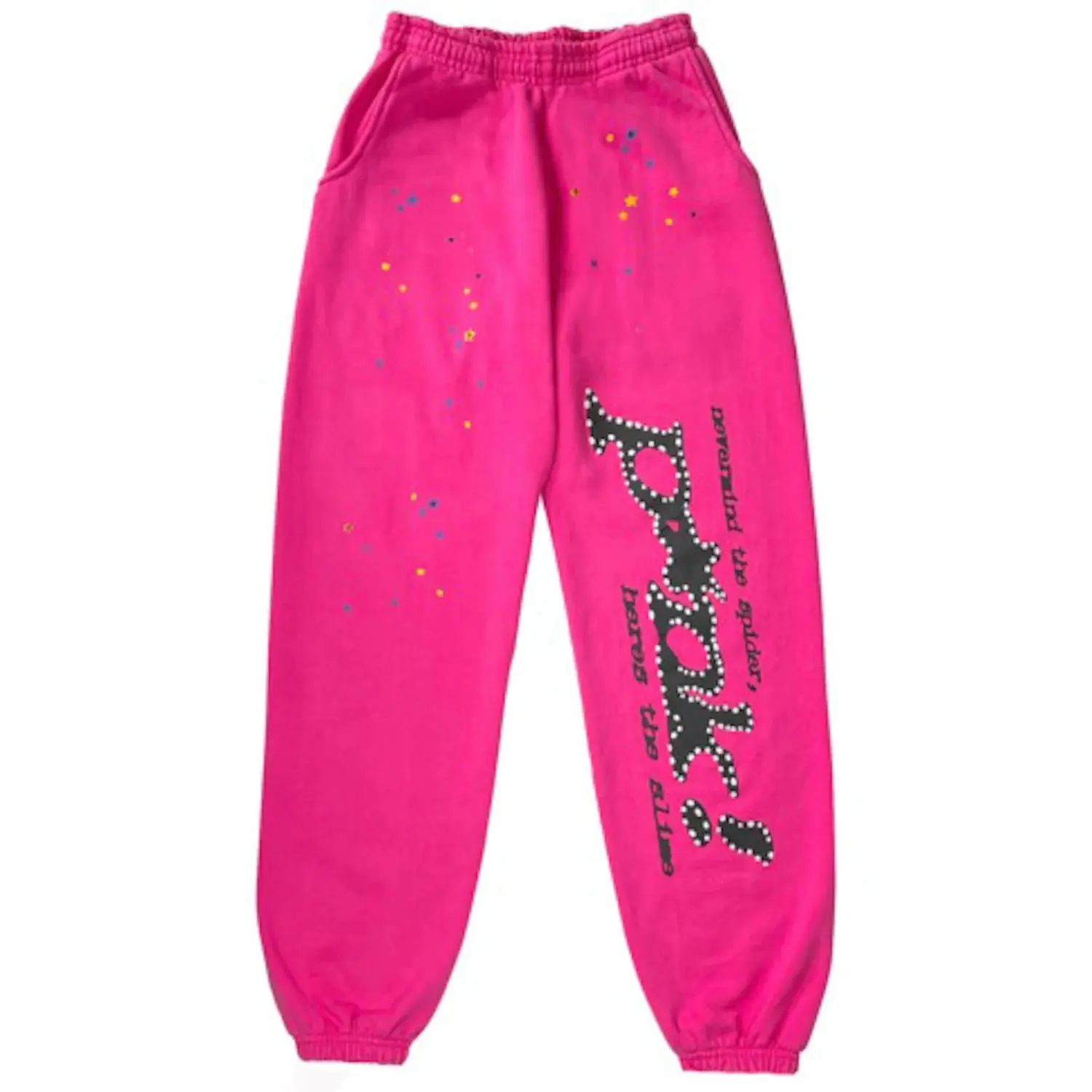 Sp5der Classic Sweatpants Pink