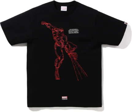 BAPE X Marvel Comics Spider Tee Black