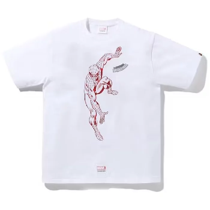 BAPE X Marvel Comics Spider Tee White