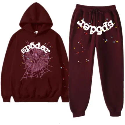 Brown Classic Logo Sp5der Tracksuit