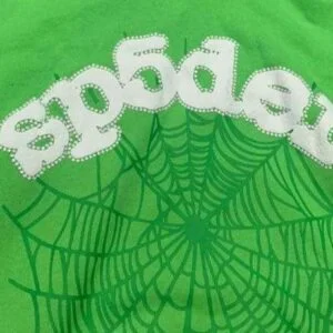 Green Sp5der 55555 Web Hoodie