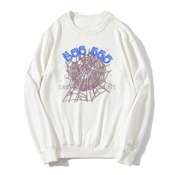 Sp5der 555555 Angel White Sweatshirt