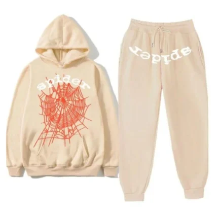 Sp5der 22SS Tracksuit in Beige