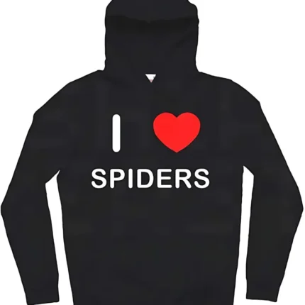 I Heart Black Spider Hoodie
