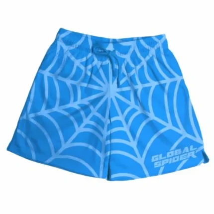 Sp5der OG Web Sky Blue Shorts