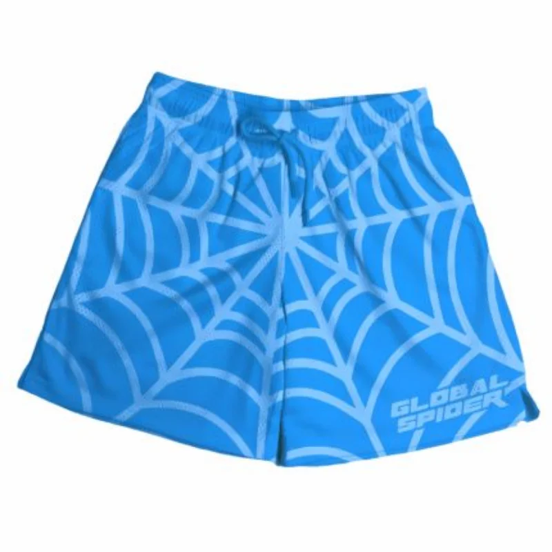 Sp5der OG Web Sky Blue Shorts