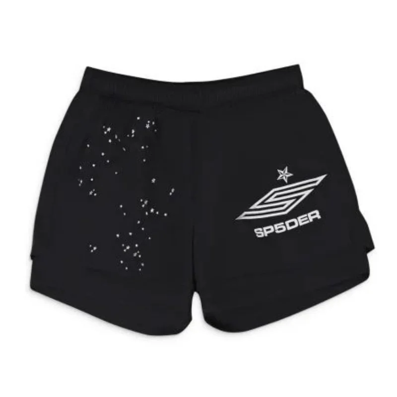 Sp5der Short Grailled Black
